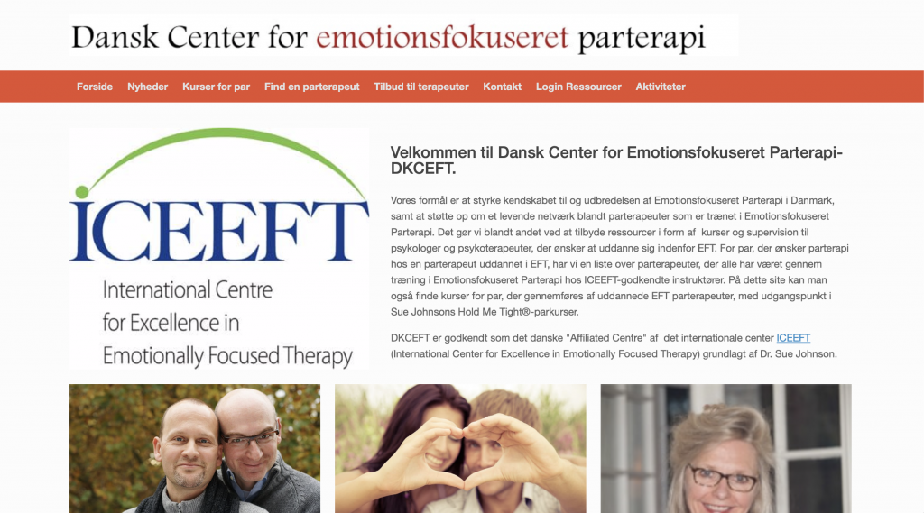 Dansk Center for emotionsfokuseret parterapi är ett EFT Center i Skandinavien